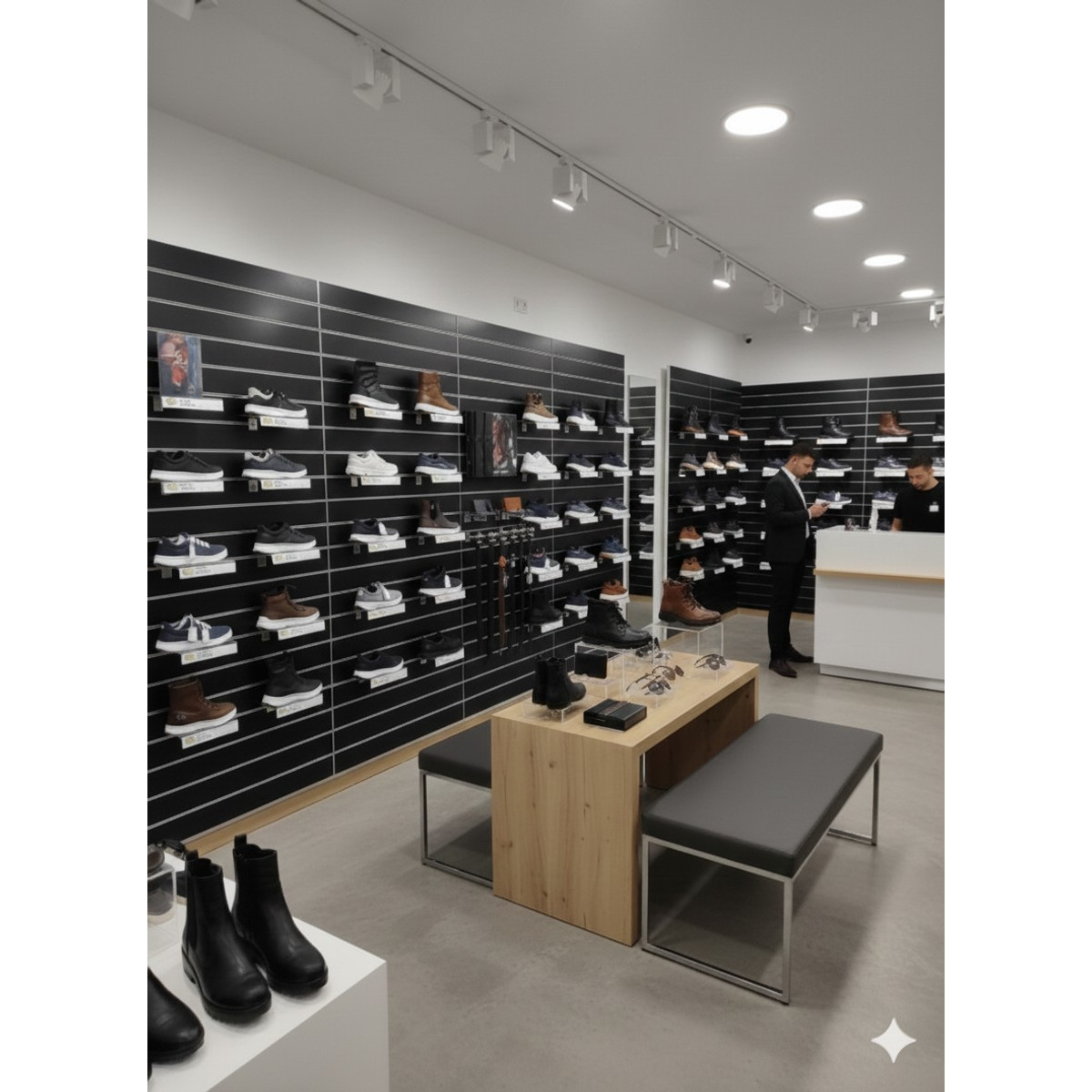 Image of Alumínium sínes panel, 10 cm-es síntávolsággal, FEKETE