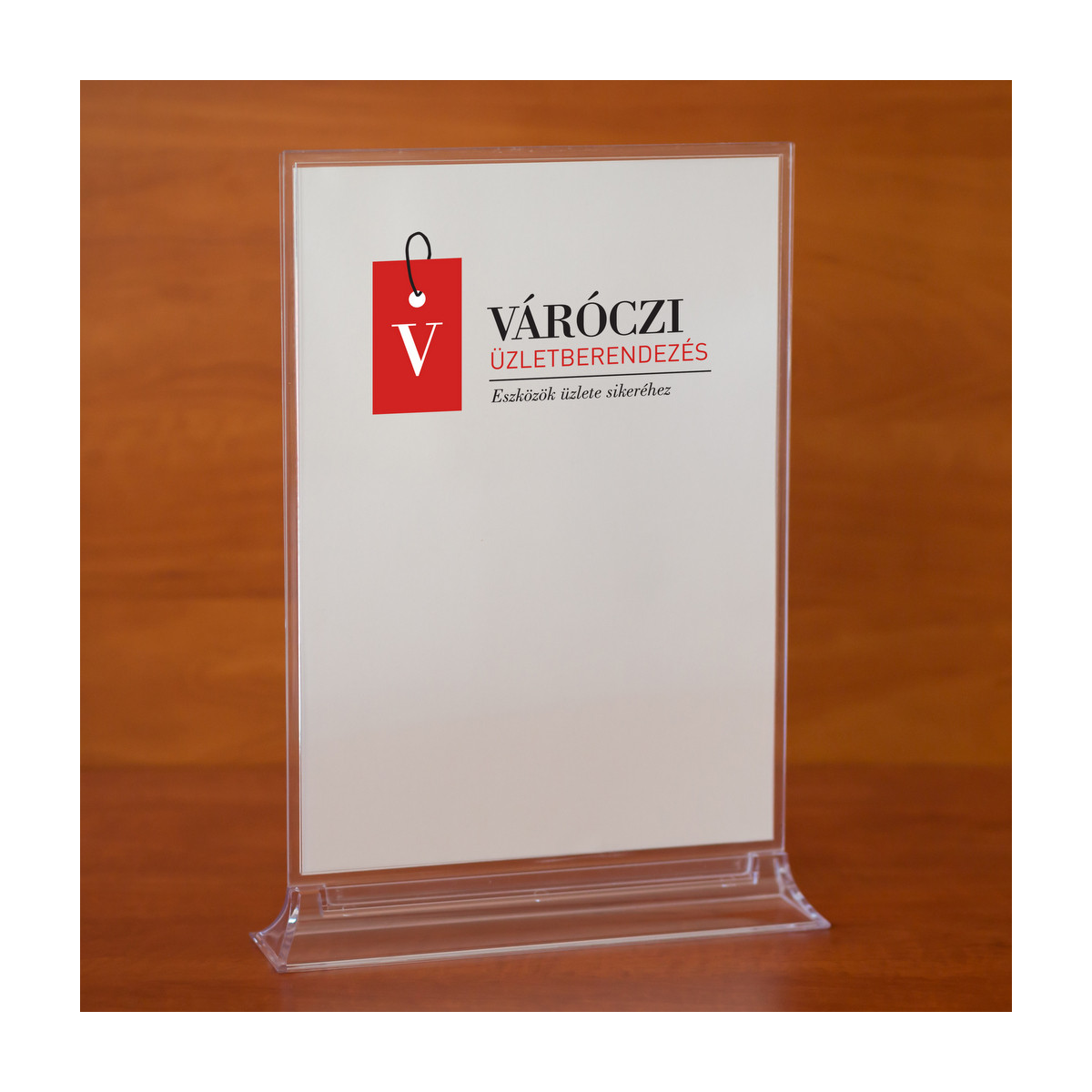 Image of A4 LAPTOK menütartó álló [56 mm széles talppal], asztali