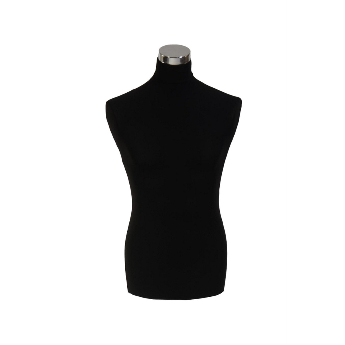 Image of Férfi szabóbaba 50-es, csak felsőtest, FEKETE huzattal