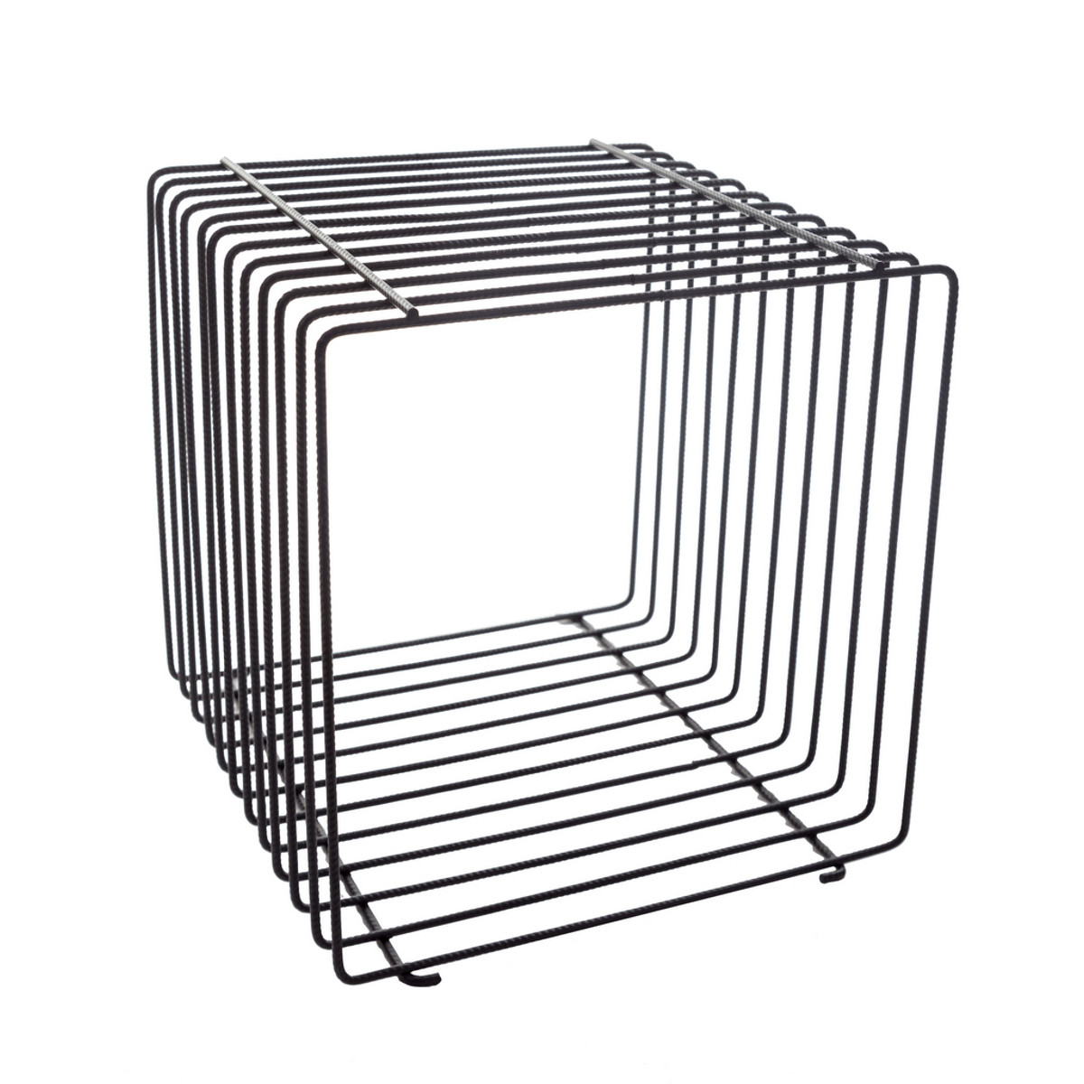 Image of BETONVAS design. Árutartó kocka, FEKETE színben