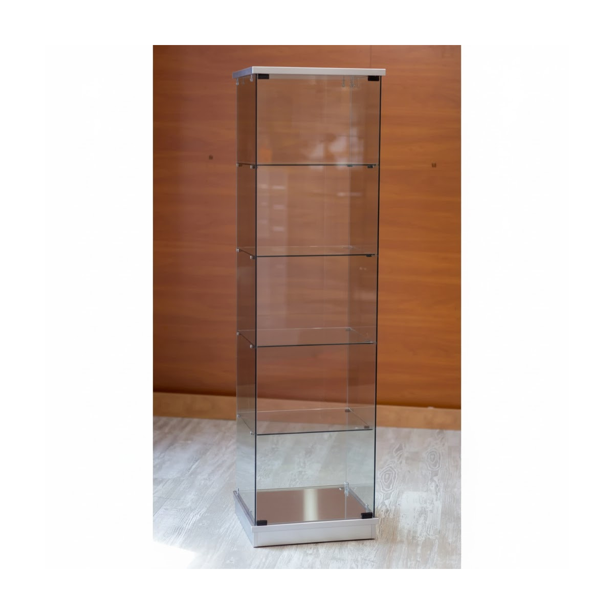 Image of 46 cm-es álló vitrin - EZÜST színben, 1795 x 492 x 446 mm