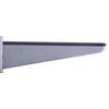 Metall kétsoros konzol, 17-47 cm, EZÜST, 32 mm osztással