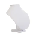 Kép 1/2 - Nyaklánc display, műbőr, TÖRTFEHÉR, 220 mm