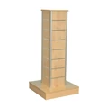 Kép 1/7 - HASÁB gondola, 10 cm osztású alusínes panelből, 1320x600x600 mm, többféle színben