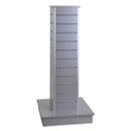 Kép 2/3 - Hasáb gondola, 15 cm osztású alusínes panelből, 1300 x 300 x 300 mm, EZÜST színben