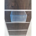 Kép 1/2 - 1 rekeszes plexi tároló alusínes panelba 113 x 80 x 62,5 mm-es