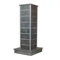 Kép 1/2 - Hasáb gondola alusínes panelből 1290 x 350 x 350 mm BETON, 15 cm osztás