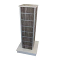 Kép 2/2 - Hasáb gondola alusínes panelből 1290 x 350 x 350 mm Drift Wood Provenza F16 15 cm osztás, fehér tető és lábazati rész