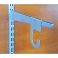 Kép 4/7 - Metall kétsoros RÚDTARTÓ, 25 mm-es csőhöz, EZÜST, 32 mm-es osztású sínhez