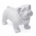 Kép 1/2 - Kutya kirakati bábú,álló forma,Bulldog alak, FEHÉR