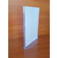Kép 2/4 - A4 LAPTOK, plexi, kétoldalas, álló, ovális talpú, fröccsöntött