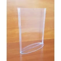 Kép 3/4 - A4 LAPTOK, plexi, kétoldalas, álló, ovális talpú, fröccsöntött