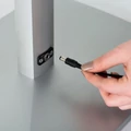 Kép 3/3 - A4 méretű infoállvány, LED világítással, állítható magasság, FEKETE