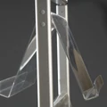 Kép 2/3 - Prospektustartó, kétoldalas, 2 x 8 db A4 tartóval, 1760 mm magasság