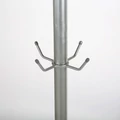Kép 3/4 - Ruhatartó, Kabáttartó álló fogas, EZÜST, 1840 mm
