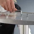 Kép 3/3 - Szórólaptartó állvány, A4 fekvő, 970 mm