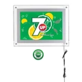 Kép 1/2 - Világító LED, akril keret falra, négyszögletes, EZÜST, A3 méret