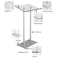 Kép 1/4 - Eloadoi-pulpitus-uveg-fedlappal-ezust-szinu-aluminium-AM-3245