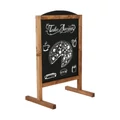 Kép 1/5 - Megallito-tabla-kulteri-fa-sotet-irhato-magneses-600x780-mm-AM-3171