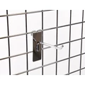 Kép 2/4 - Szimpla kampó RÁCSRA, KRÓMOZOTT, 100 mm