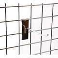 Kép 2/4 - Szimpla kampó RÁCSRA, KRÓMOZOTT, 150 mm
