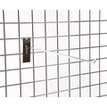 Kép 2/4 - Szimpla kampó RÁCSRA, KRÓMOZOTT, 350 mm
