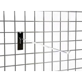 Kép 2/4 - Szimpla kampó RÁCSRA, KRÓMOZOTT, 400 mm