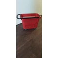 Kép 2/2 - Gurulós bevsárlókosár, 32L, Piros színben és fekete füllel, 580 x 340 x 360 mm