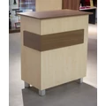 Kép 1/3 - PC pult, 1000 x 550 x 900 mm, JUHAR - OLASZ DIÓ
