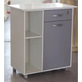 Kép 2/4 - PC pult, FEHÉR-EZÜST,1000 x 550 x 900 mm
