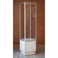 Kép 1/3 - Alumínium keretes tárolós vitrin, 500x500x1900 mm, világítás nélkül