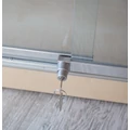 Kép 4/4 - Alumínium keretes üveg vitrin, 1000x500x1800 mm, lábazattal vagy kerékkel