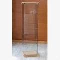 Kép 1/5 - Nyílóajtós, keret nélküli, álló vitrin EDZETT ÜVEGBŐL, 1795 x 492 x 446 mm, ARDENI FENYŐ színben