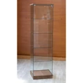 Kép 1/5 - Nyílóajtós, keret nélküli, álló vitrin EDZETT ÜVEGBŐL, 1795 x 492 x 446 mm, ARWEN TÖLGY színben
