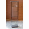 Kép 1/6 - 46 cm-es álló vitrin - KŐSZÜRKE színben, 1795 x 492 x 446 mm