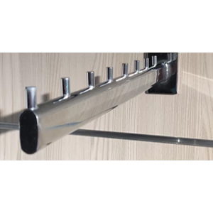 Egyenes vállfatartó, falra csavarozható, stiftes, 8 fh-es (400 mm) Egyenes vállfatartó, falra csavarozható, stiftes, 8 fh-es (400 mm)