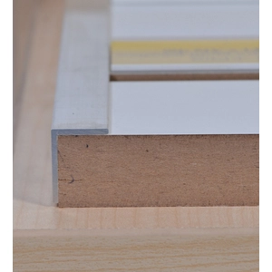 Alu végzáró L profil panelhoz (20 x 20 x 1,5 mm) 6 m szálban, NYERS felület