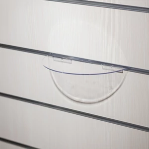 Cipőtartó panelba, PLEXI FÉLKÖRÍV, 240x120 mm