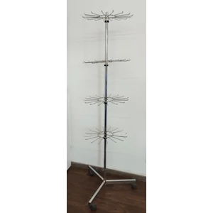 Bizsutartó állvány, 4 db 16 pálcás forgóval, magasság 1700 mm