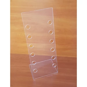 Szemüvegtartó 6 férőhelyes, 180 x 460 mm, asztali