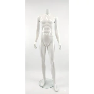JAKOB, egész alakos fej nélküli FÉRFI kirakati baba, fényes fehér