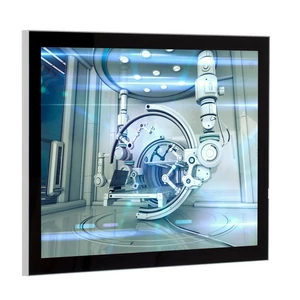 A1 méretű mágneses keret, egyoldalas, FEKETE