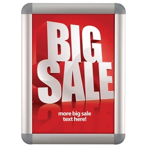 A2 Opti Frame plakátkeret, lekerekített sarkok, 25 mm