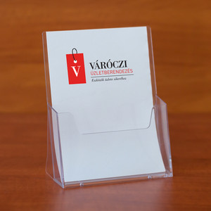 A5 méretű szórólaptartó, asztali