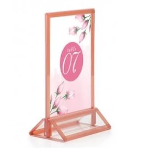 A5 méretű talpas laptok tartó, álló ROSE GOLD színben, 12 db / csomag