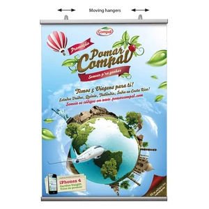 Alumínium plakátsín szett, poszterhez, 1000 mm szélesség