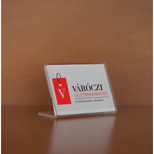 Árcímke tok, plexi, több méretben