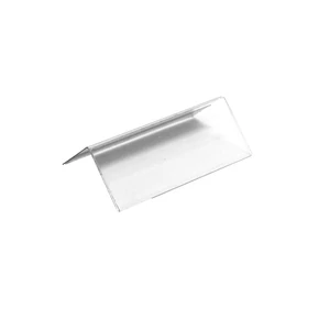 Címketartó, polcszélre ragasztható, előlap dupla 100 x 40 mm-es címkéhez