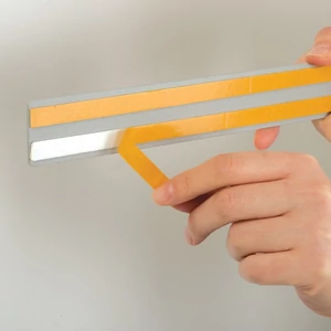 Fali, 4 x A4 méretű fém laptartó, CSAK FALI EGYSÉG, EZÜST