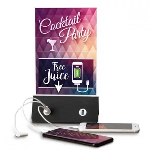 Menütartó A5 PET - USB telefontöltős